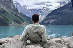 Chilling at Lake Louise