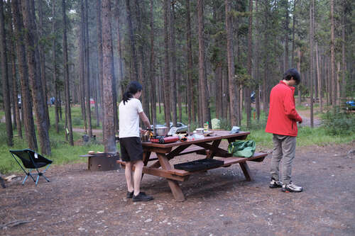 Making Ramen at Two Jacks Campground