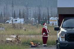 Santa at Whistlers Campground