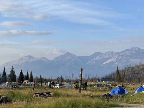 Tents in Jasper