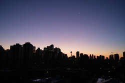 Sunrise in Downtown Calgary