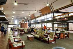 Legit old-timey furniture in the Hilo International Airport
