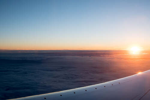 Sunset from the plane